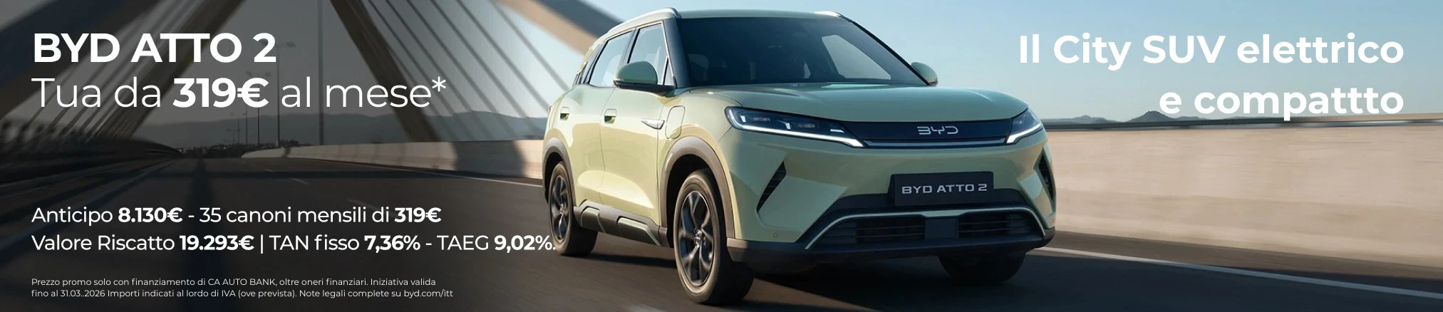 Offerte e promozioni 尊龙凯时 ATTO 2 con Leasing Privati